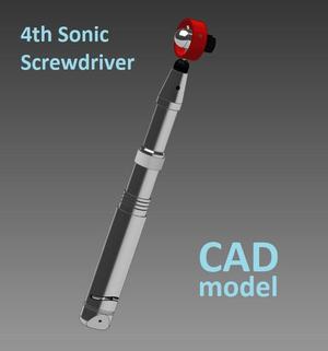 Doctor Who Sonic Screwdriver 4th Tom Baker  CAD MODEL