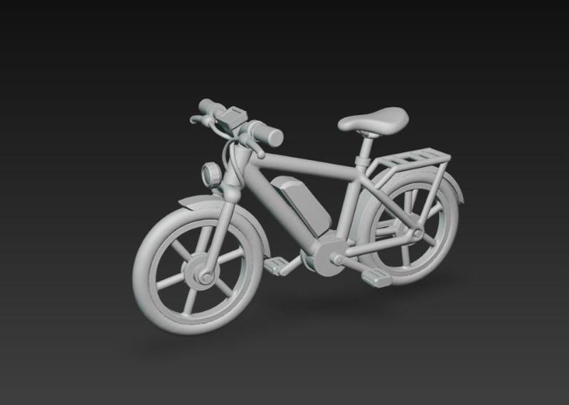 Electric Bicycle 3D Model – Bicicleta Eléctrica para Impresión 3D