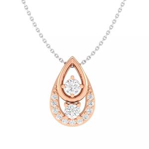 Women solitaire pendant 3dm render details