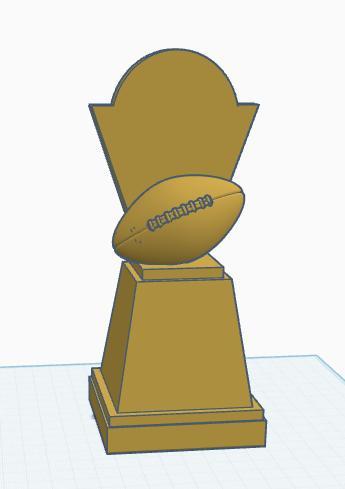 Blank Football Trophy