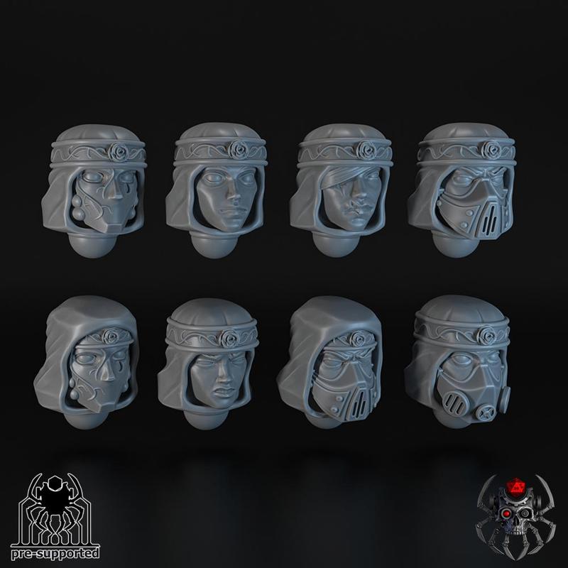Bloody Roses Head Bits Set #3 (x8 units)