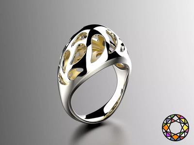 Easter eggs collection ring sets 6-7 hollow 0140