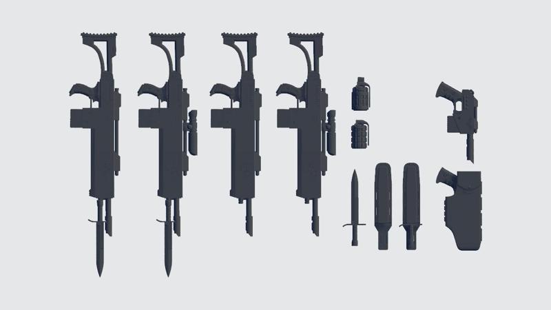 112 Imperial guardsman custom lasguns
