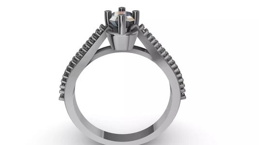 emerald cut diamond ring stl verified
