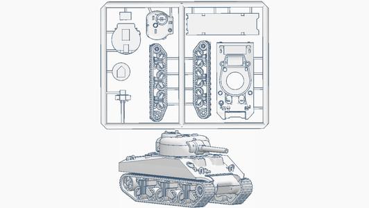 Card Kit M4 Sherman 1/100