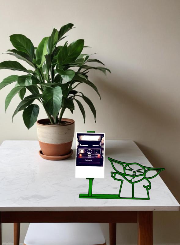 Grogu force frame for instax mini