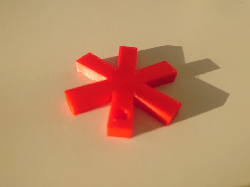 Asterisk keychain