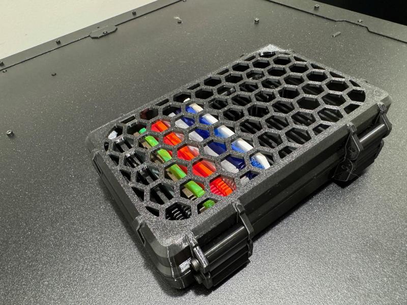 HD Hexagon Window Lid for Rugged Filament Sample Box