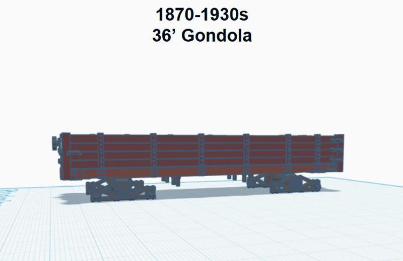 36' Woodframe Gondola (HO SCALE)