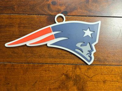 New England Patriots Oversized Necklace Logo