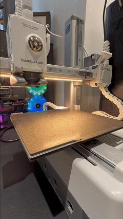 A1 MINI Extruder Motor, Z-Axis Motor Auxiliary Heat Dissipation and LED Strip Lighting Scheme
