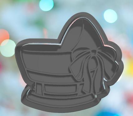 Baby Shower Bassinet Cookie Cutter