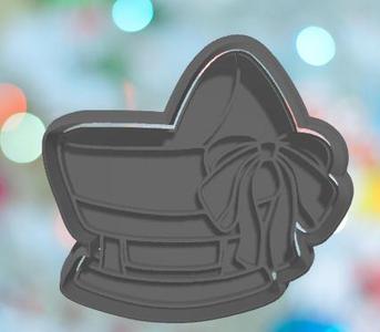 Baby Shower Bassinet Cookie Cutter