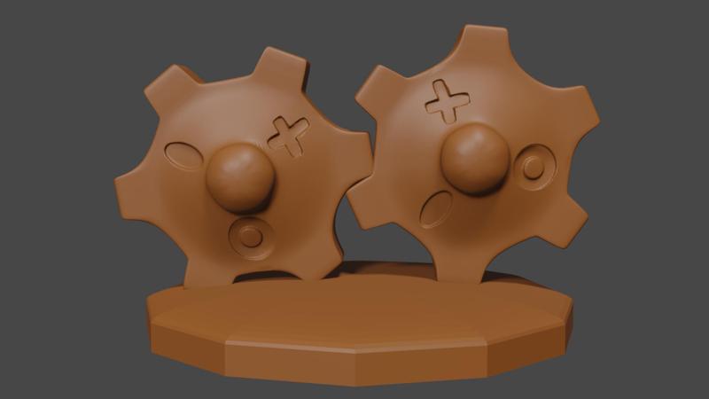 Pokemon inspired, Klink, Tabletop DnD miniature