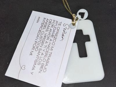 Cross Pendant with Prayer