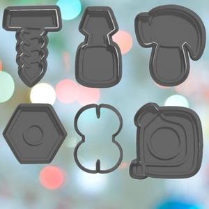 Fathers Day Tools Cookie Cutter Set