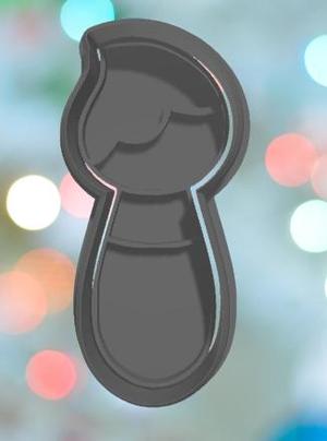 Artist Round Brush Cookie Cutter