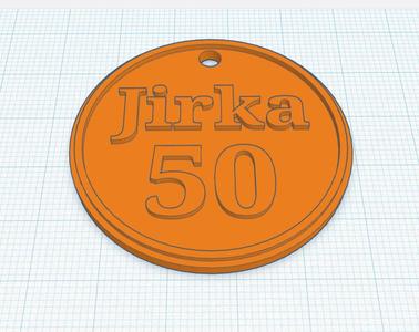 Narozeninová medaile Jrika 50