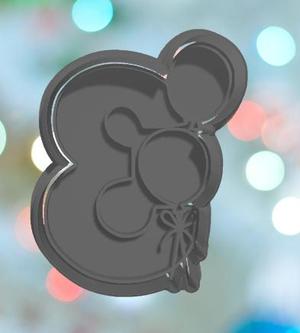 Balloon Number 3 Cookie Cutter