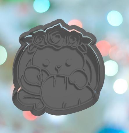 Easter Bunny Girl With Carrot Cookie Cutter