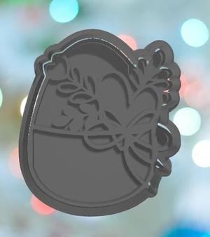 Easter Floral Egg 3 Cookie Cutter
