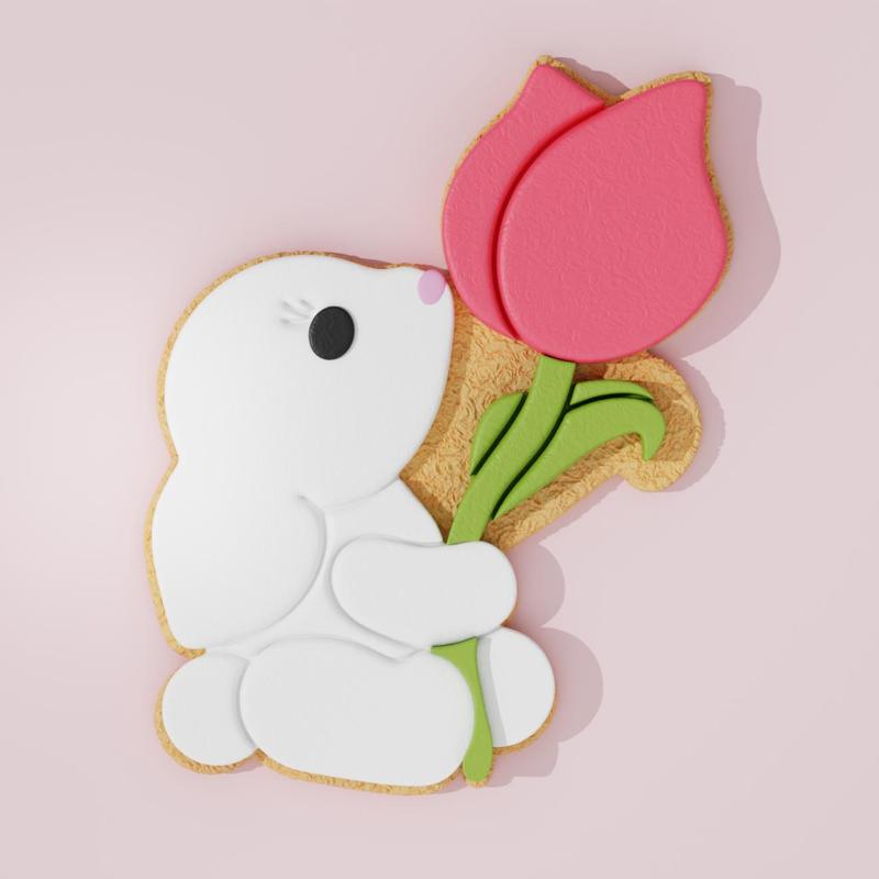 Easter Bunny Cookie Cutter 1004
