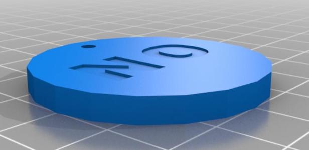 Double sided "NO" coin