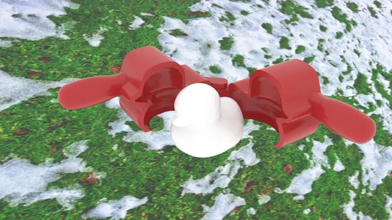 Moule a neige (forme canard)