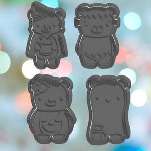 Halloween Spooky Bear Cookie Cutter Set