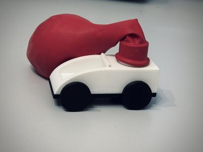 Balloon-Powered Car Toy for Kids
