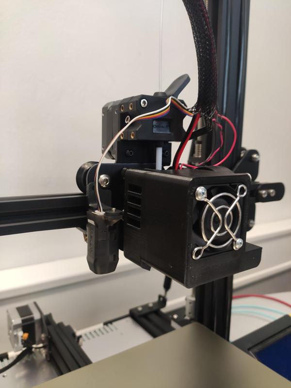 Ender 3 - 5015 Part Cooling Fan Duct with Magnetic Mount / 4020 Hotend Fan