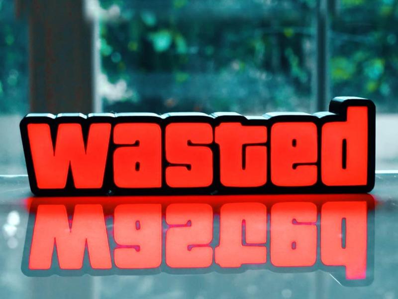 GTA WASTED LAMP - Control Remote & App