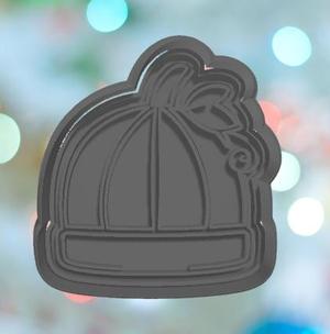 Baby Shower Pumpkin Beanie Cookie Cutter