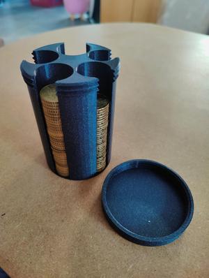 Coin (Euro) Can Container