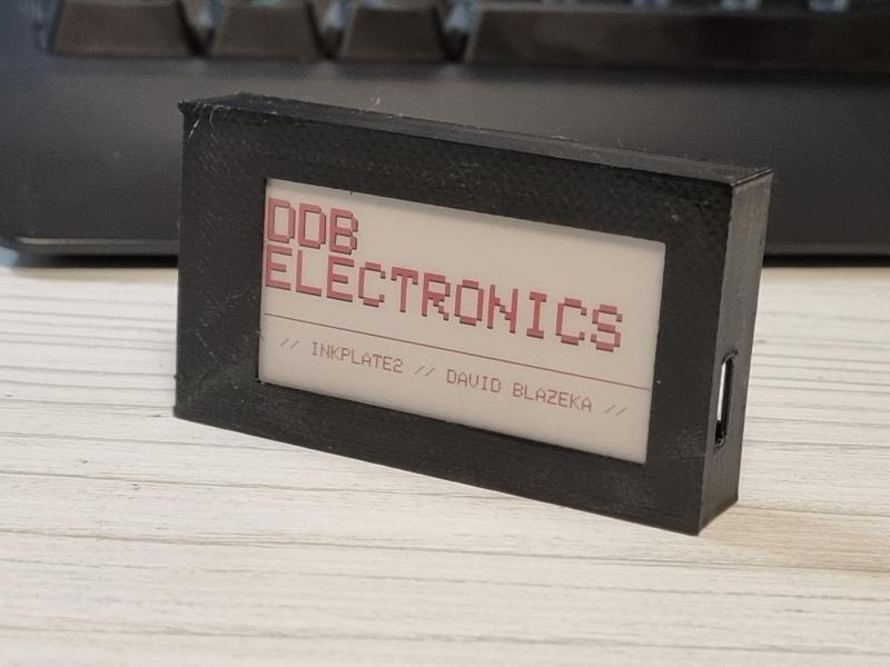 Soldered Inkplate 2 open back case