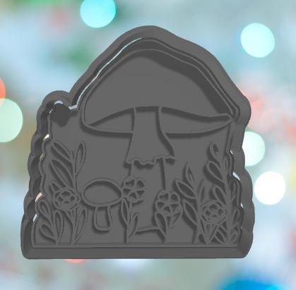 Fairy Mushroom Garden Cookie Cutter