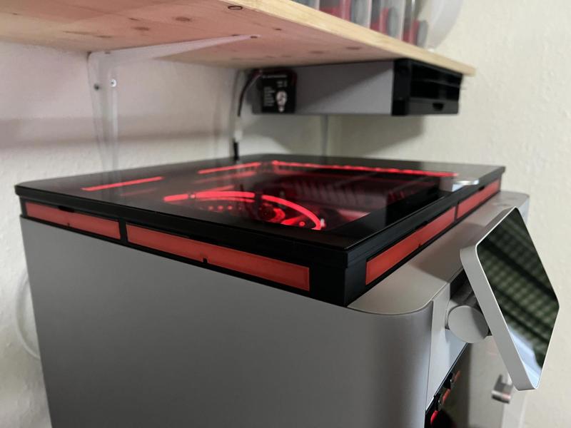 DK Riser for BambuLab X1 works with BL LED Controller
