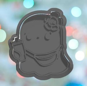 Halloween Ghost With Tumbler Cookie Cutter