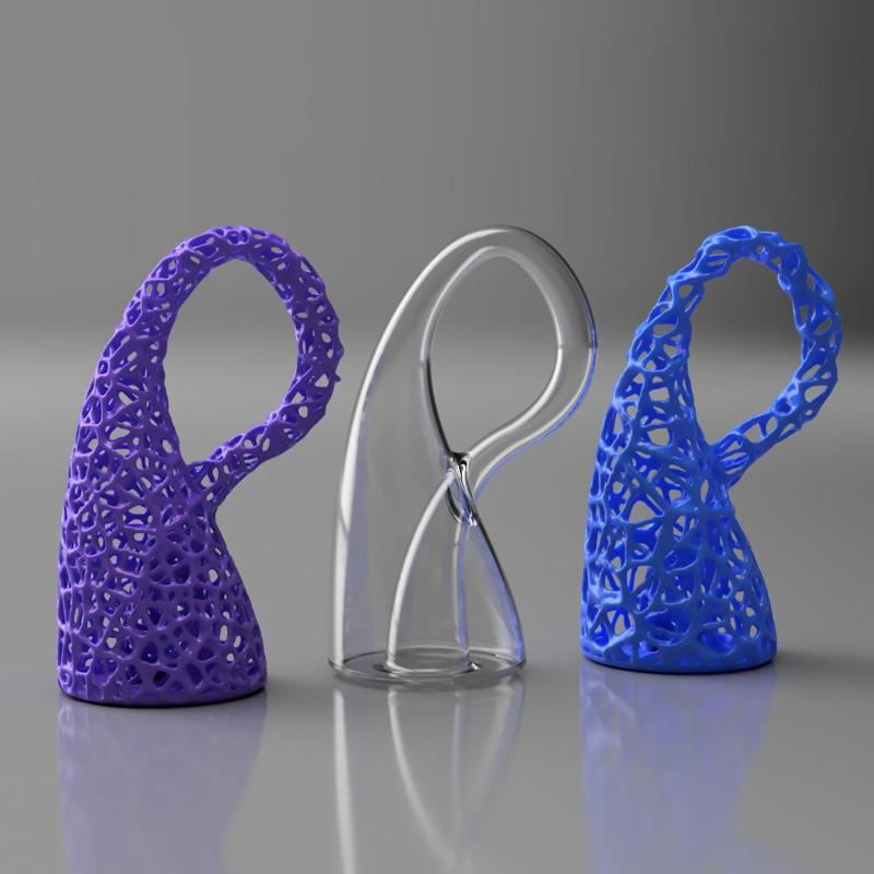 Klein Bottle Ornament - The Closest You'll Get To A 4D Object In Our Universe!