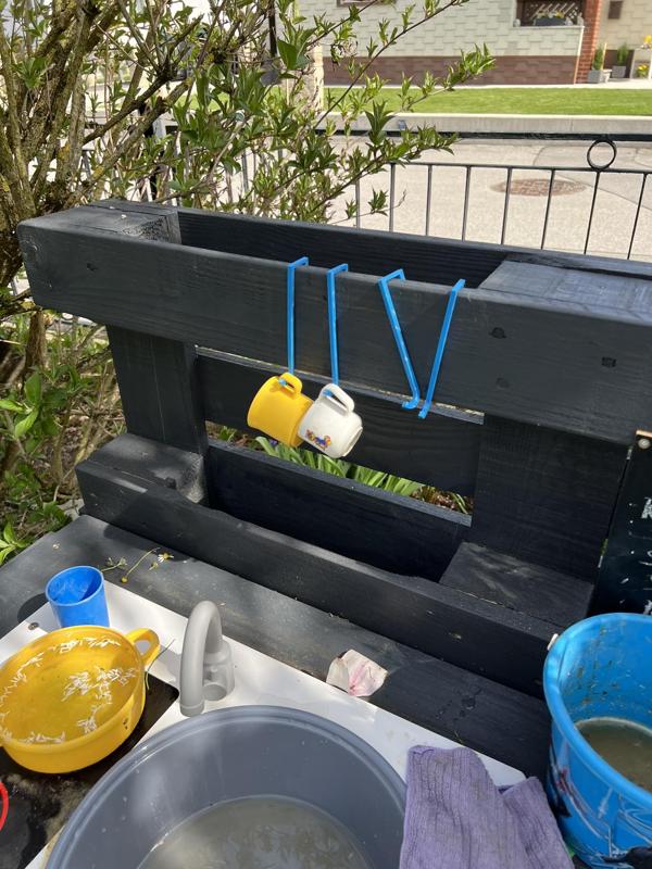 hangers for mud kitchen