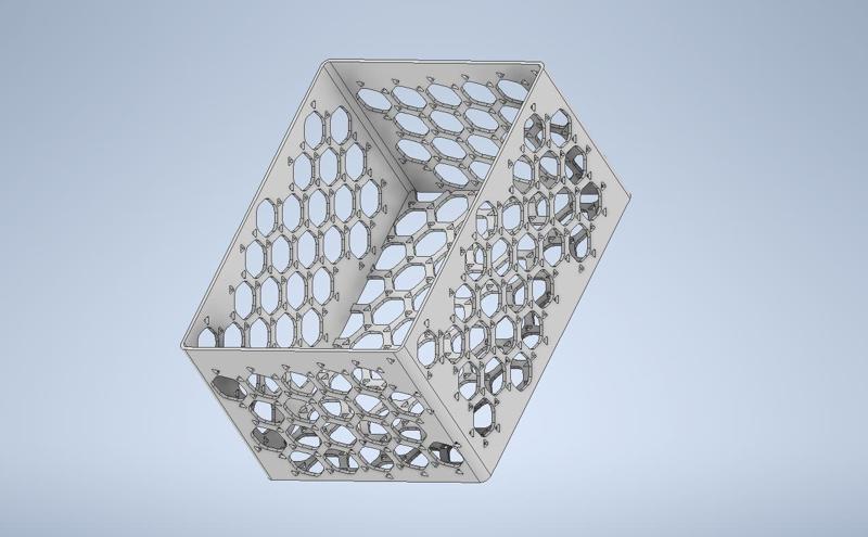 Basket with holey bottom