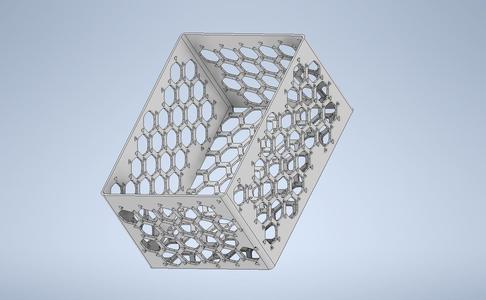 Basket with holey bottom