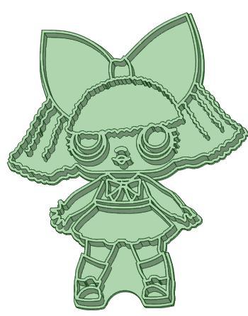 L.O.L. whole 20 cookie cutter