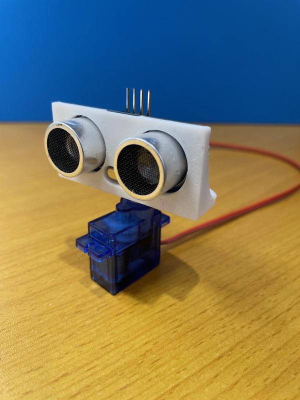 HC-SR04 ultrasonic sensor mount for 9G micro-servo