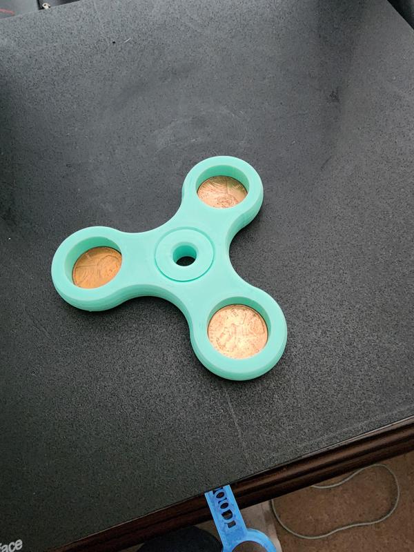 Fidget Spinner with Pennies