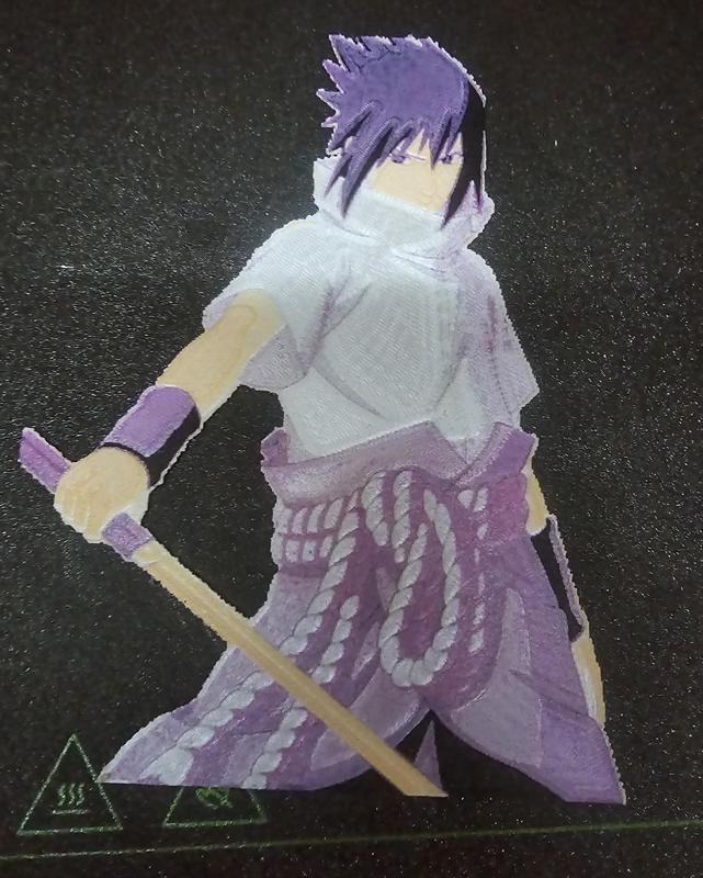 Naruto Sasuke Uchiha Hueforge Filament Print Hue Forge