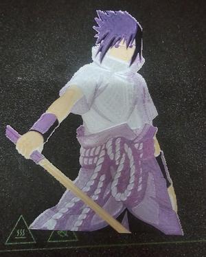 Naruto Sasuke Uchiha Hueforge Filament Print Hue Forge
