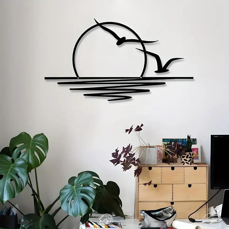 sunrise (sunset) birds - wall art