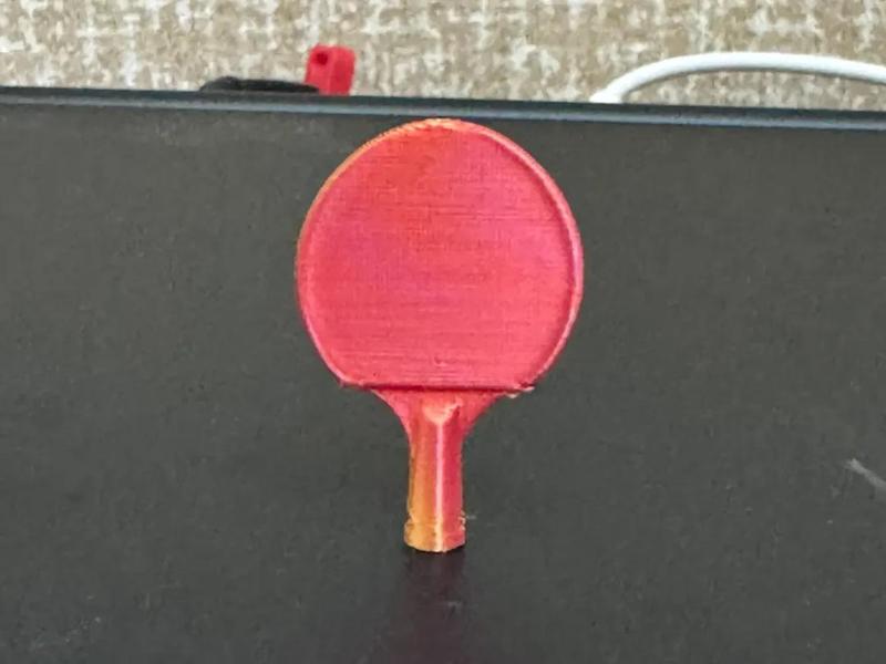 Ping Pong Paddle Keychain