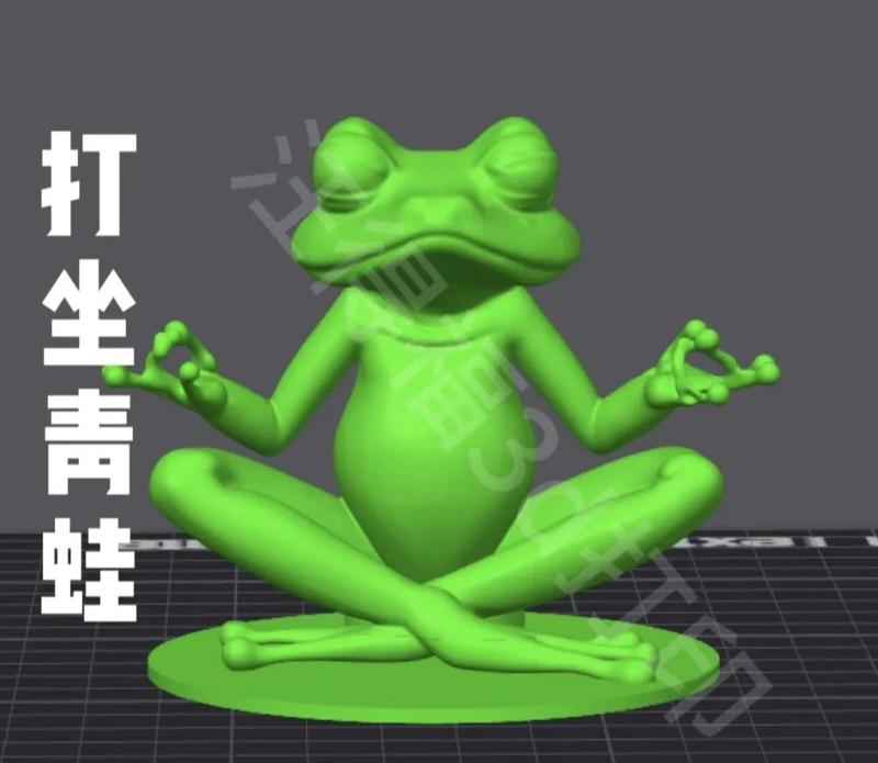 Sitting Frog-a1-Wang Defu 3D printed